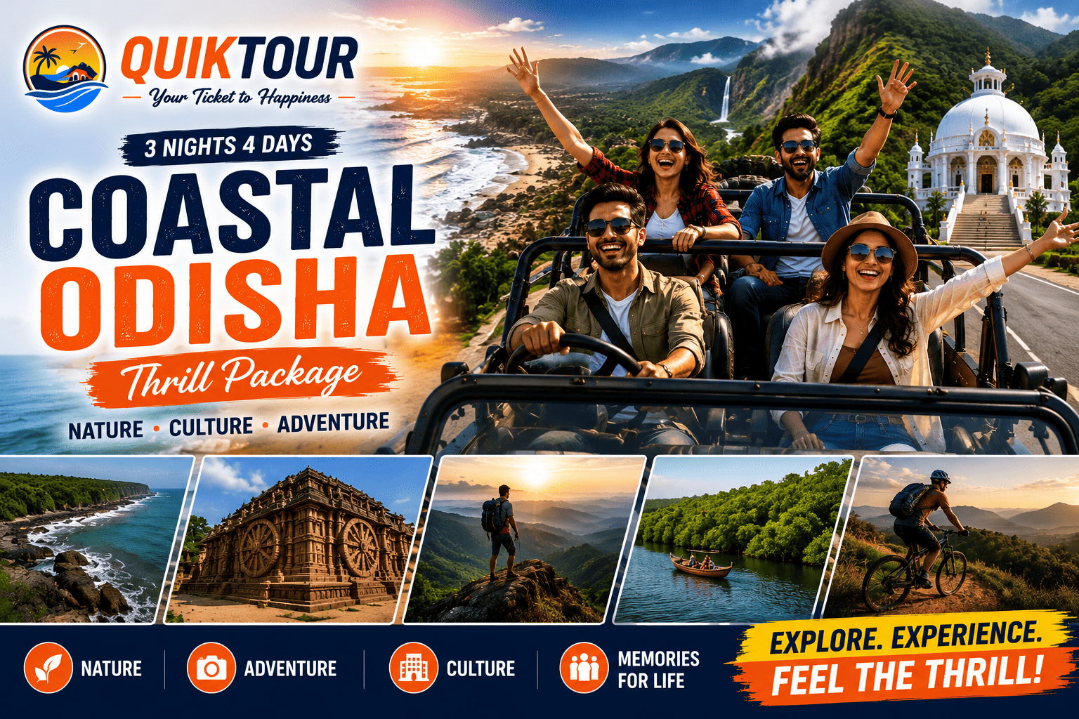 Coastal Odisha Thrill Package Banner